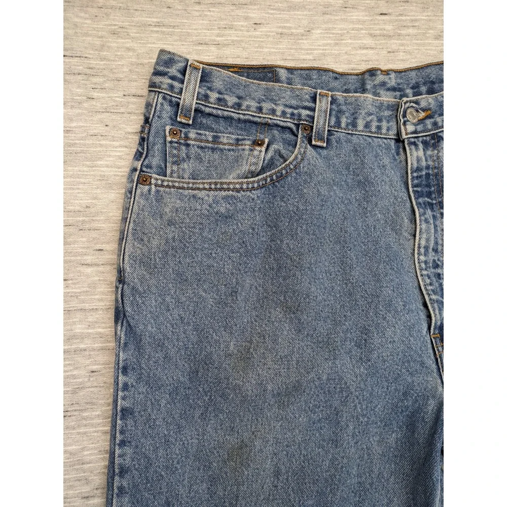 Vtg Levi's Relaxed Fit Jeans Straight Leg Denim Pants Casual Classic 40x32 STAIN
